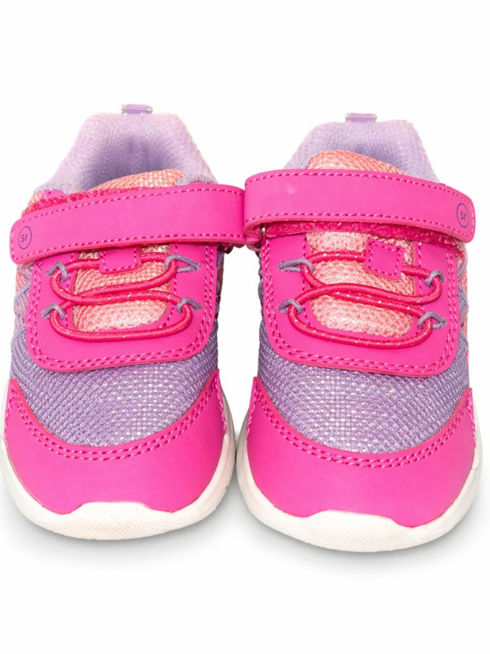 ✨Stride Rite 360 Toddler Sneakers Pink Purple Velcro Size 7 Wide